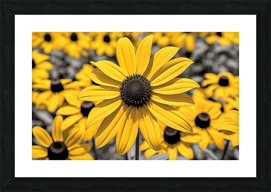 Radiant Reverie – Yellow Blossom Panorama Print Picture Frame print