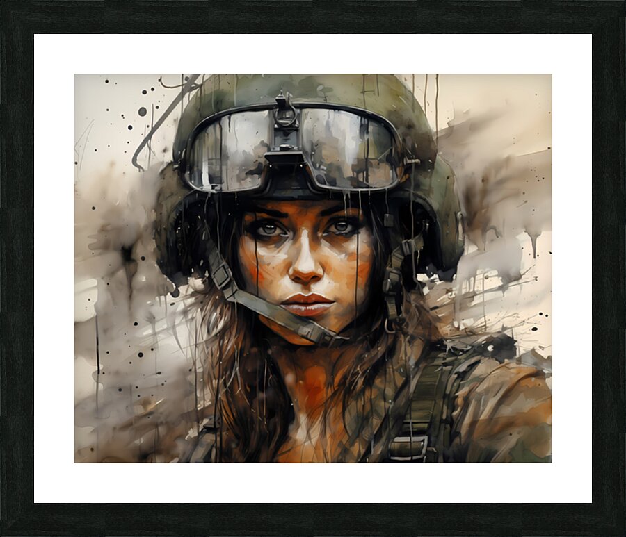 Field Ready – Modern Military Portrait Print Picture Frame print