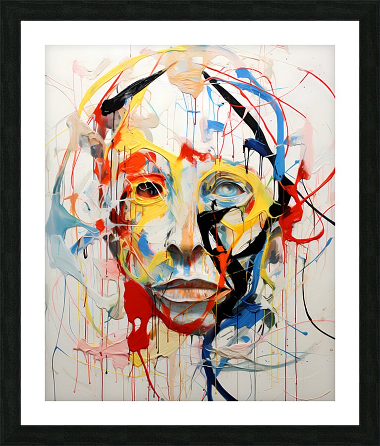 Rejection – Abstract Face Print Picture Frame print