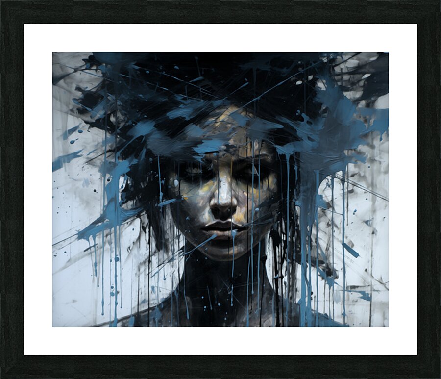 SOCIOPATH – Dark Abstract Art Print Picture Frame print