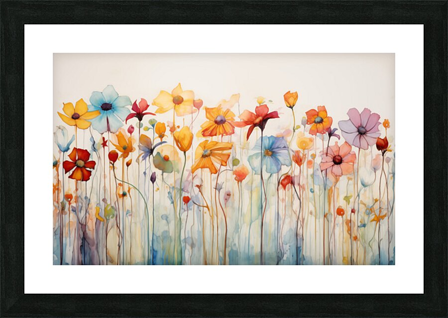 Audacious – Abstract Floral Print Picture Frame print