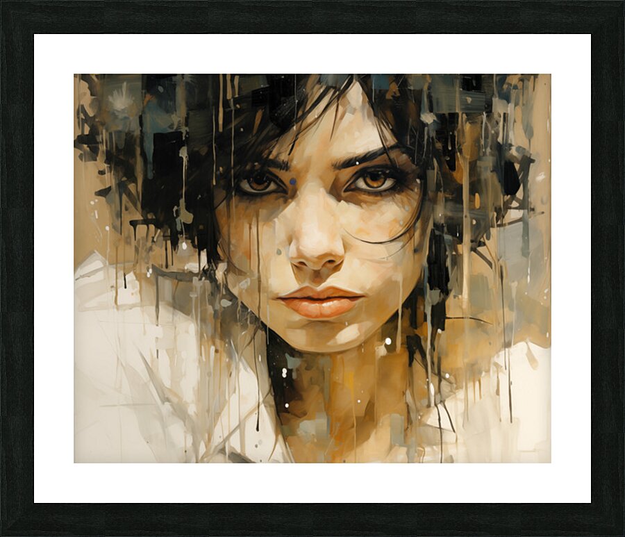 SUS – Suspicion in Dripping Paint Print Picture Frame print