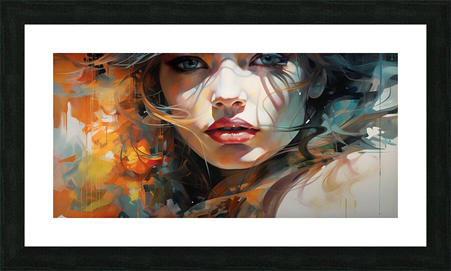 Midnight Siren – Dark Fantasy Portrait Art Print Picture Frame print