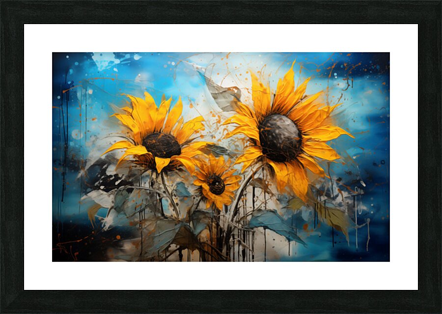 Nanci Ann – Sunflower Field Art Print Picture Frame print