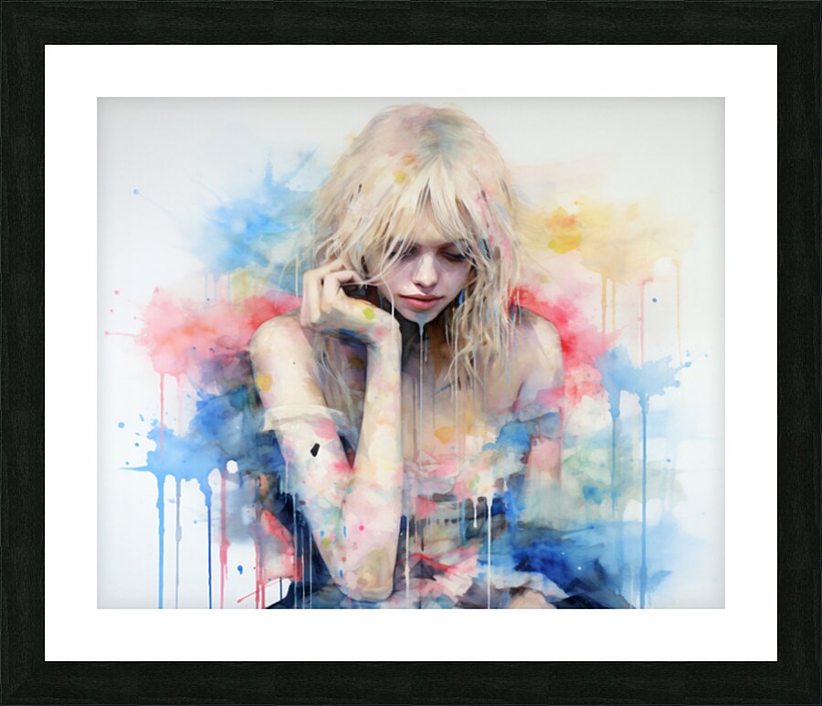 Body Dysmorphic Disorder – Conceptual Pastel Portrait Art Print Picture Frame print