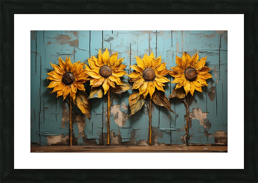 Tournesol - French Sunflower Art Prints Picture Frame print