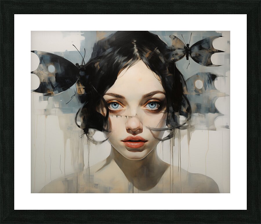 Schizoaffective Disorder – Pop Surreal Portrait Art Print Picture Frame print