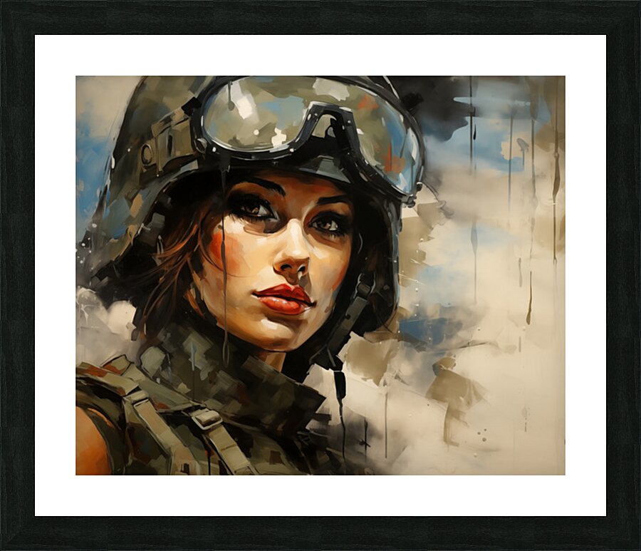 Woman of War – Contemporary Figurative Art Print Picture Frame print