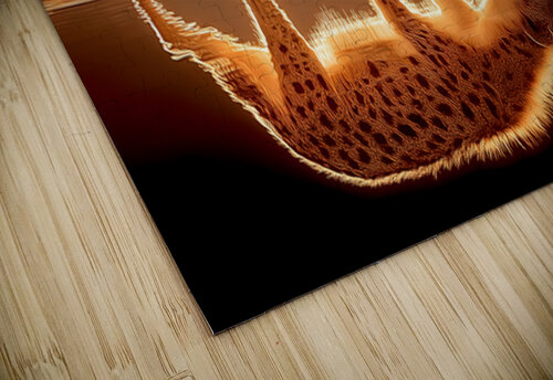 Ember Stalker – Hyena Reflection Print Savage Art Prints puzzle