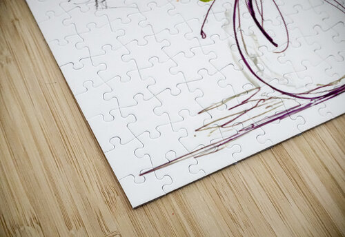 Whisper of Bloom – Contemporary Watercolor Vase Print Savage Art Prints puzzle