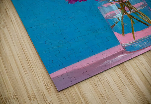 Spectrum Bloom – Multicolor Bouquet Print Savage Art Prints puzzle