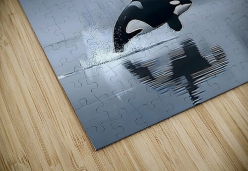 Whispers of the Sea – Orca in the Mist Print Savage Art Prints puzzle