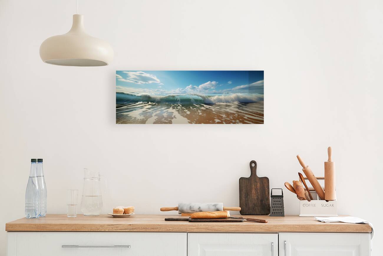 Beach – Modern Seascape Art Print Reproduction
