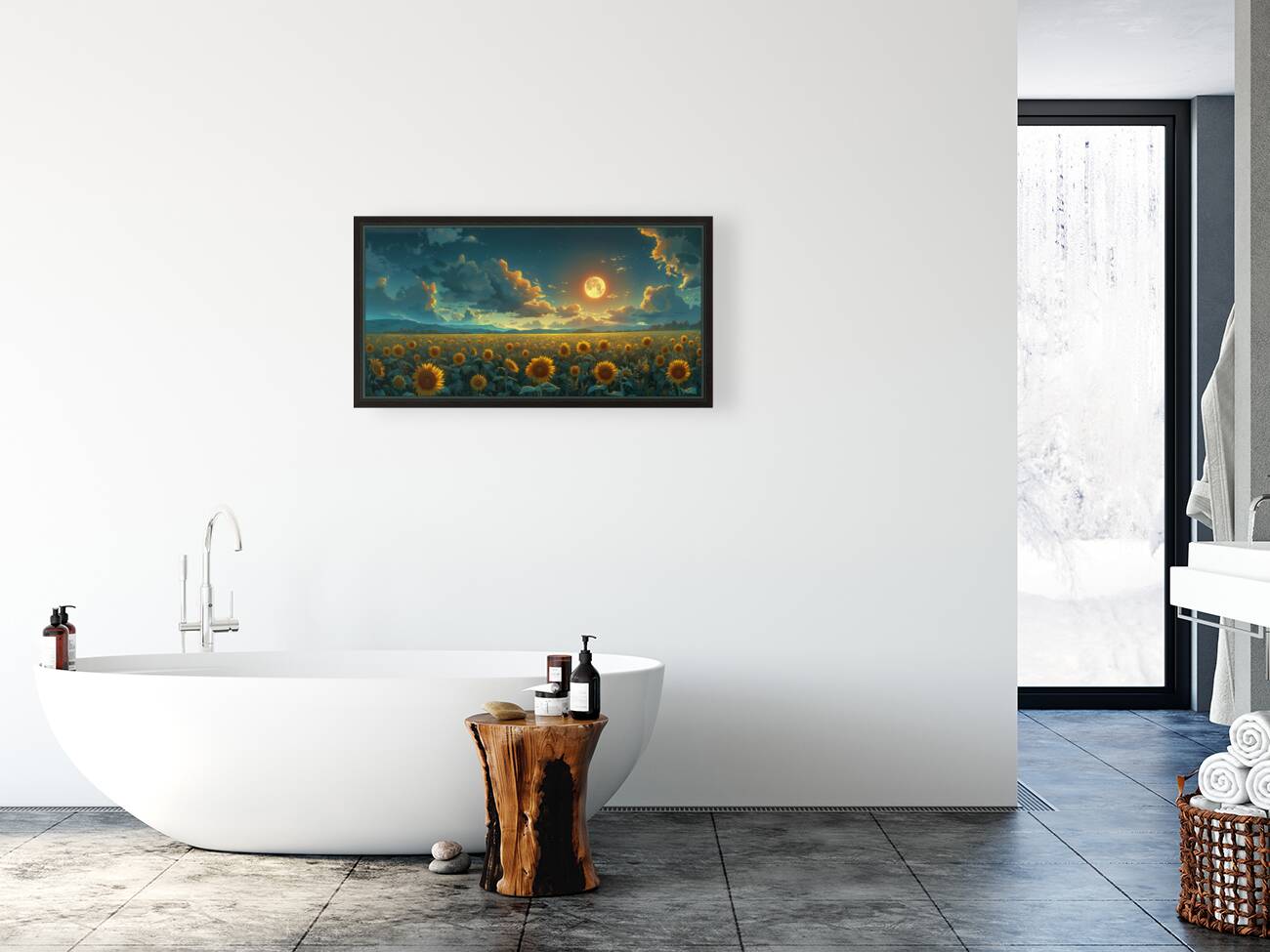 Wild Sunflowers - Sunflower Field Art Prints Reproduction