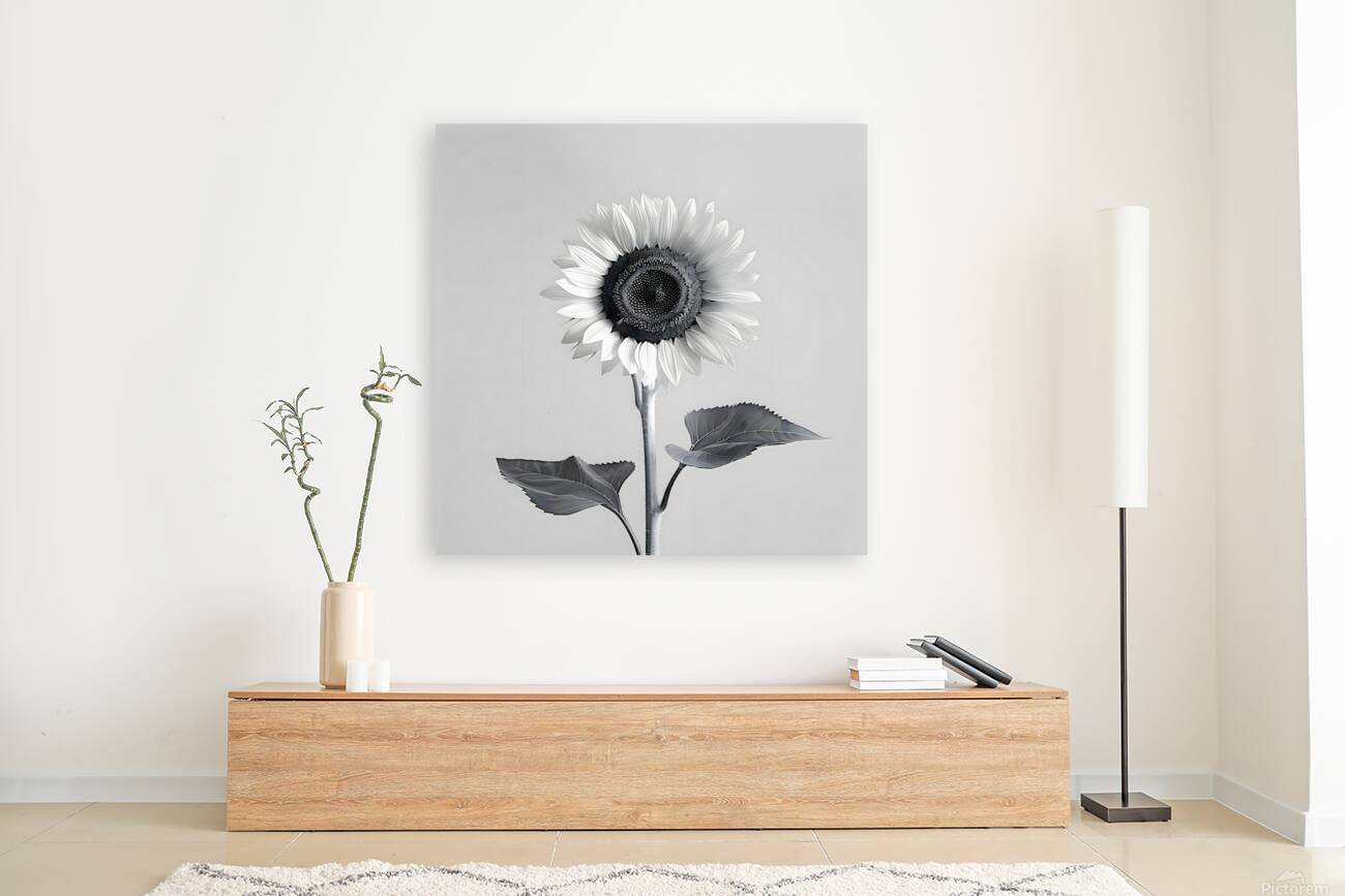 Sunflower Selfie 5 - Sunflower Portrait Art Prints Reproduction