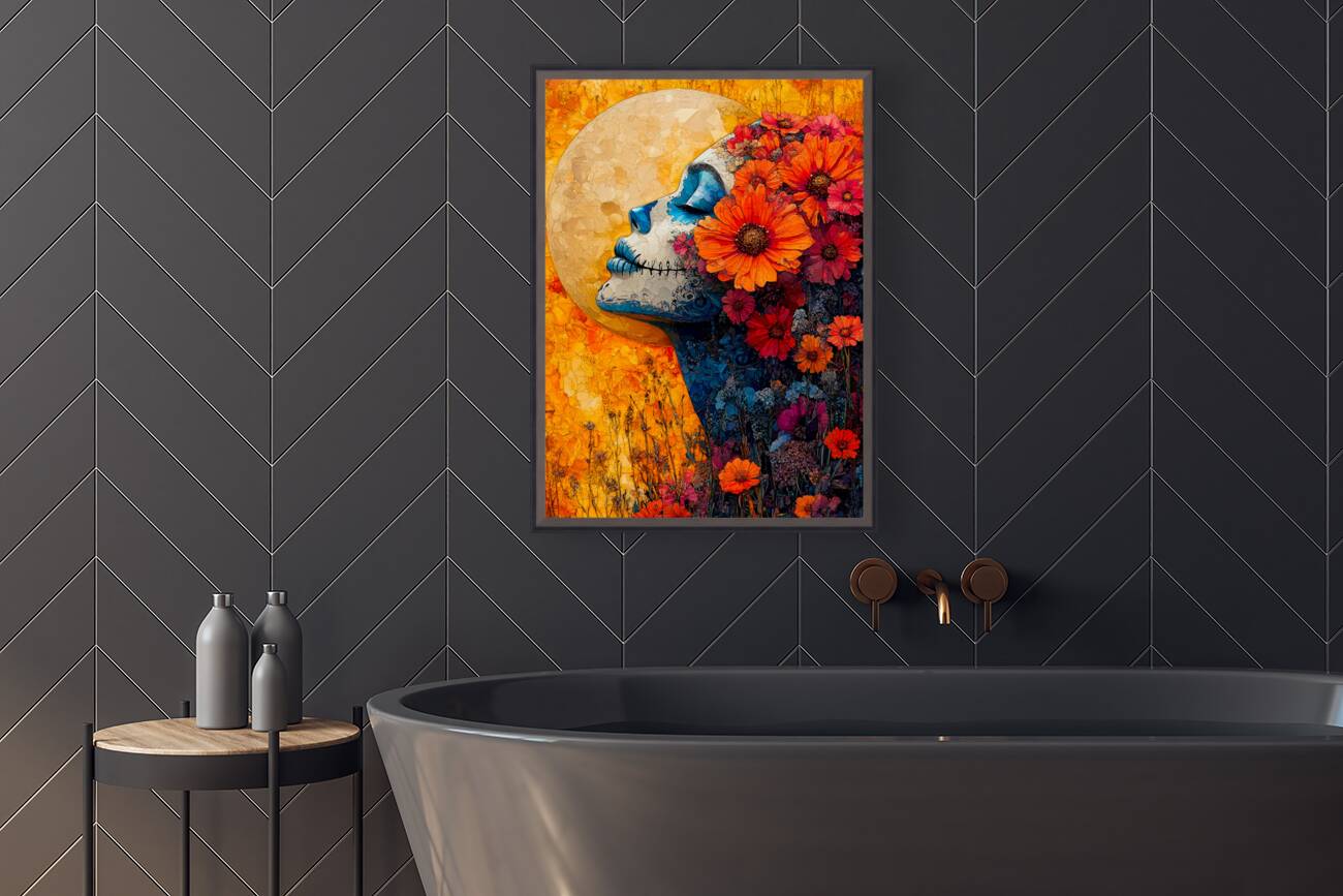 Cempasuchil Eterna - Eternal Marigold - Marigold Floral Art Prints Reproduction