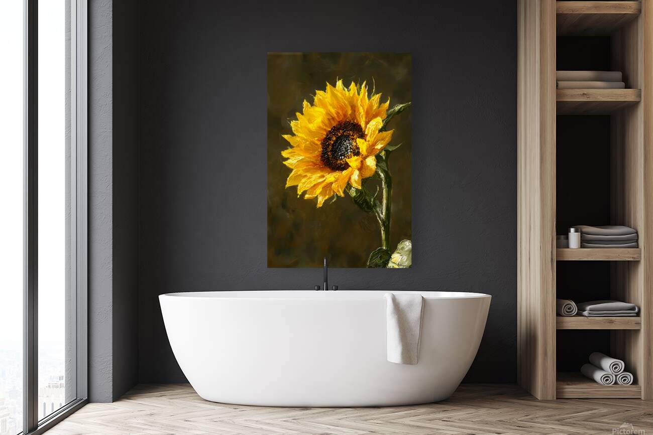 Grace Doree - Golden Grace - Sunflower Portrait Art Prints Reproduction