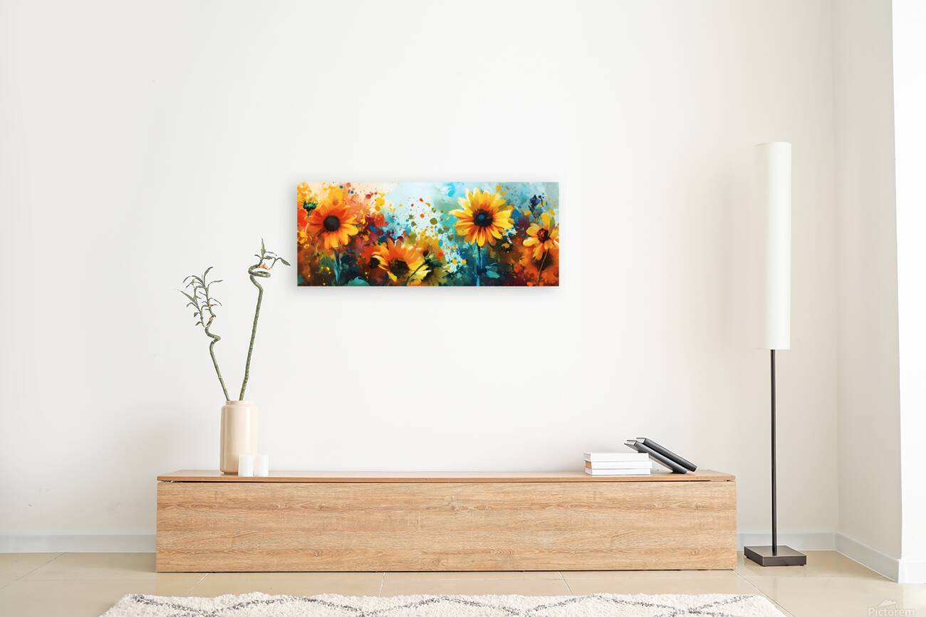 Petales En Feu - Petals On Fire - Wildflower Field Art Prints Reproduction