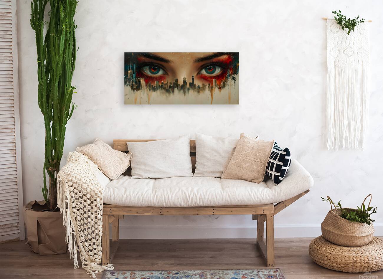 I See Therefore You Are - Surreal Eye Portrait Art Prints Reproduction