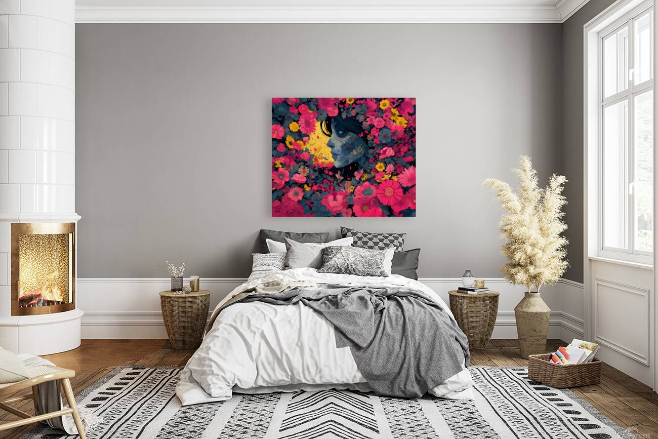 Jardin De Los Recuerdos - Garden Of Memories - Dia de los Muertos Floral Art Prints Reproduction