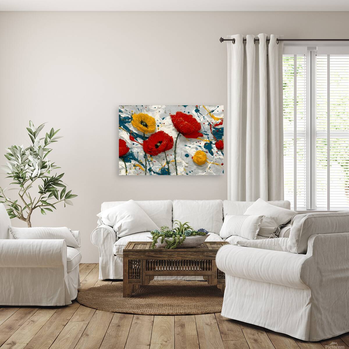 Fleurs En Mouvement - Flowers In Motion - Dynamic Floral Art Prints Reproduction