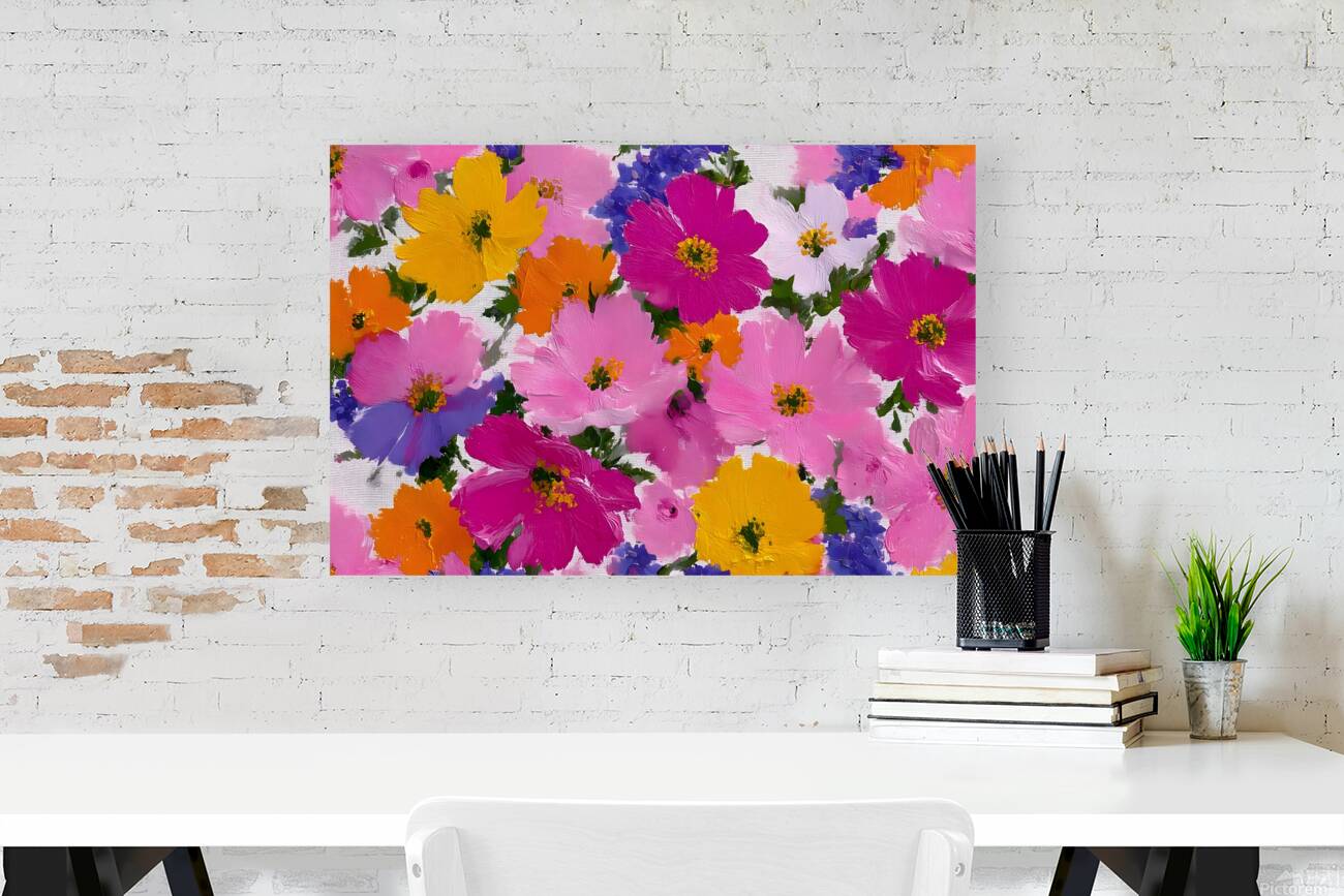 Eclat De Couleurs - Burst Of Colors - Abstract Floral Art Prints Reproduction