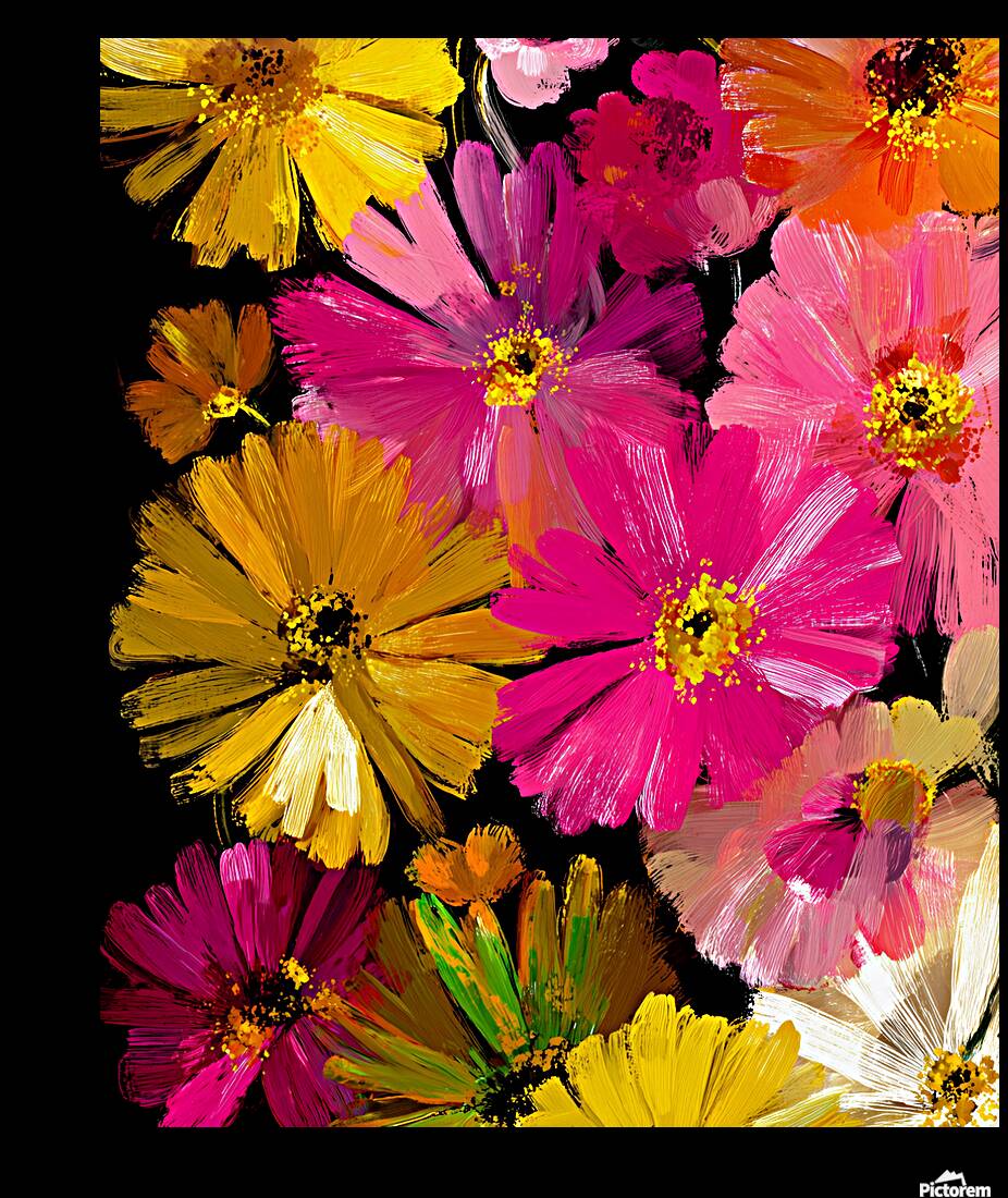 Luce Che Sboccia Nel Buio - Light That Blooms In The Dark - Luminous Floral Art Prints Reproduction