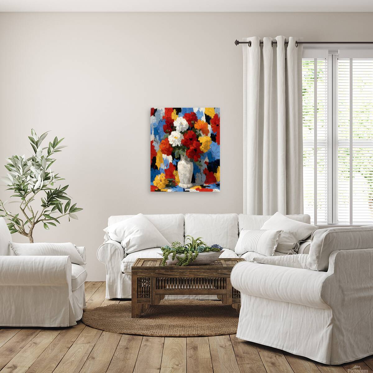 Explosion De Couleurs - Explosion Of Colors - Abstract Floral Art Prints Reproduction