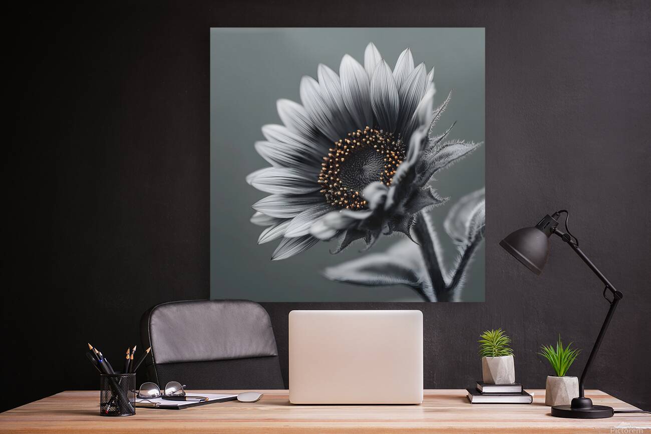 Sunflower Selfie 9 - Sunflower Portrait Art Prints Reproduction