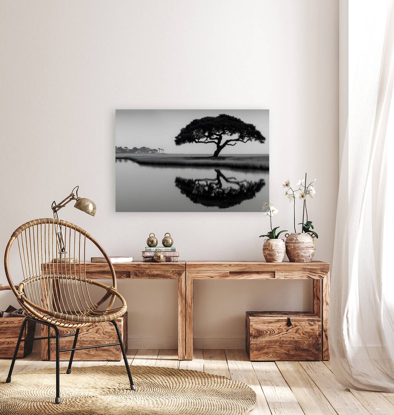 Solitude - Monochrome Landscape Art Prints Reproduction