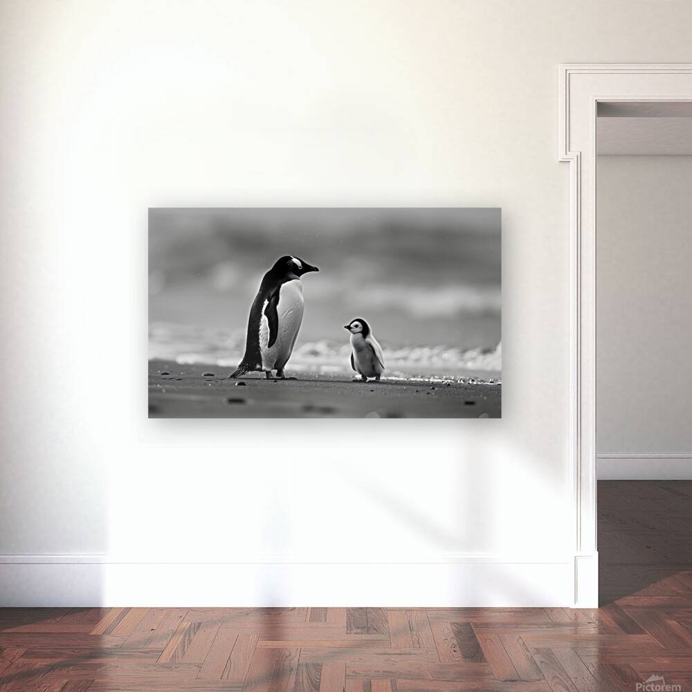 Under His Wings - Inspirational Monochrome Art Prints Reproduction