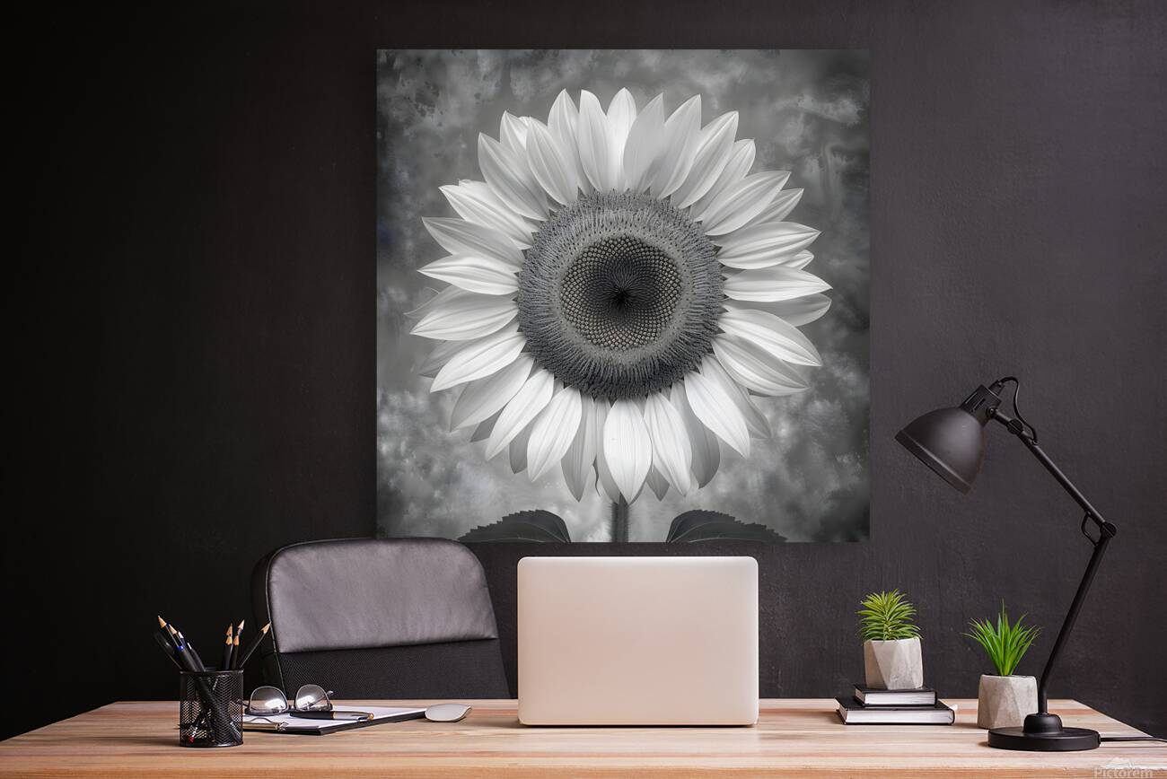 Sunflower Selfie 17 - Sunflower Portrait Art Prints Reproduction