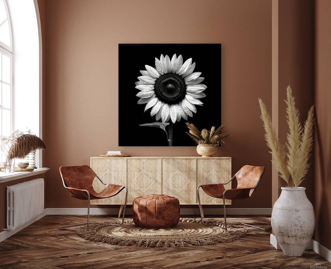 Sunflower Selfie 22 - Sunflower Portrait Art Prints Reproduction