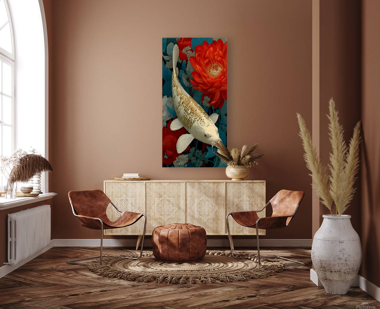 Seijaku No Naka 静寂の中 - In The Stillness - Japanese Koi Art Prints Reproduction