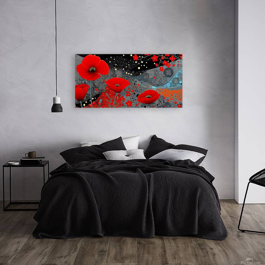 Yoru No Hana 夜の花 - Night Bloom - Japanese Floral Art Prints Reproduction