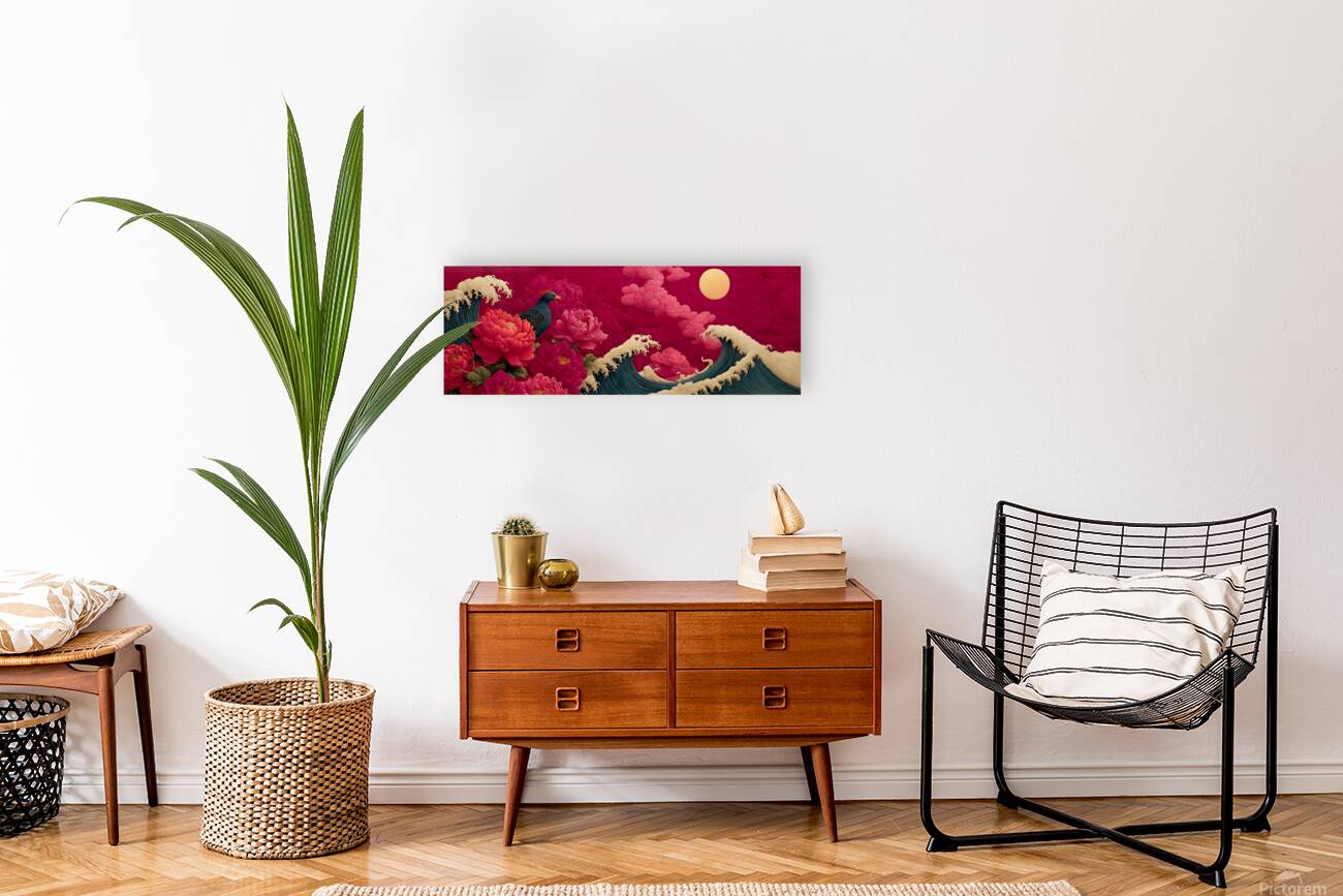 Hoo No Shisen 鳳凰の視線 - The Phoenix Gaze - Japanese Mythic Art Prints Reproduction