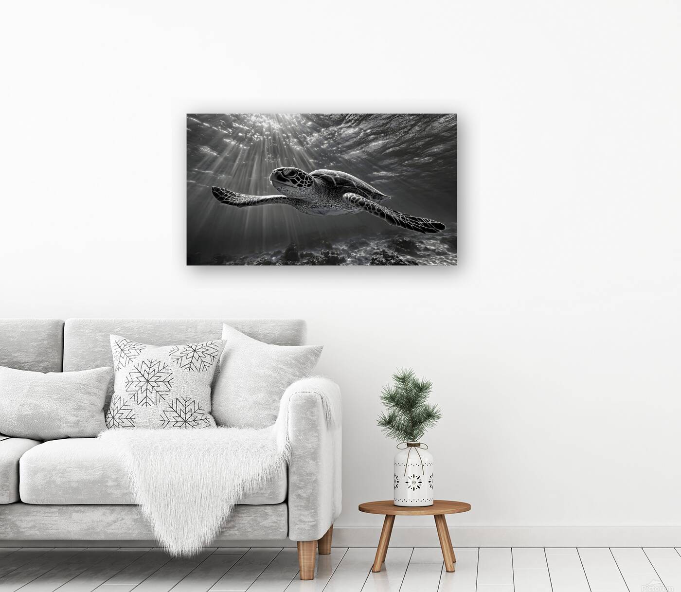 The Slow Path – Minimal Monochrome Art Print Reproduction