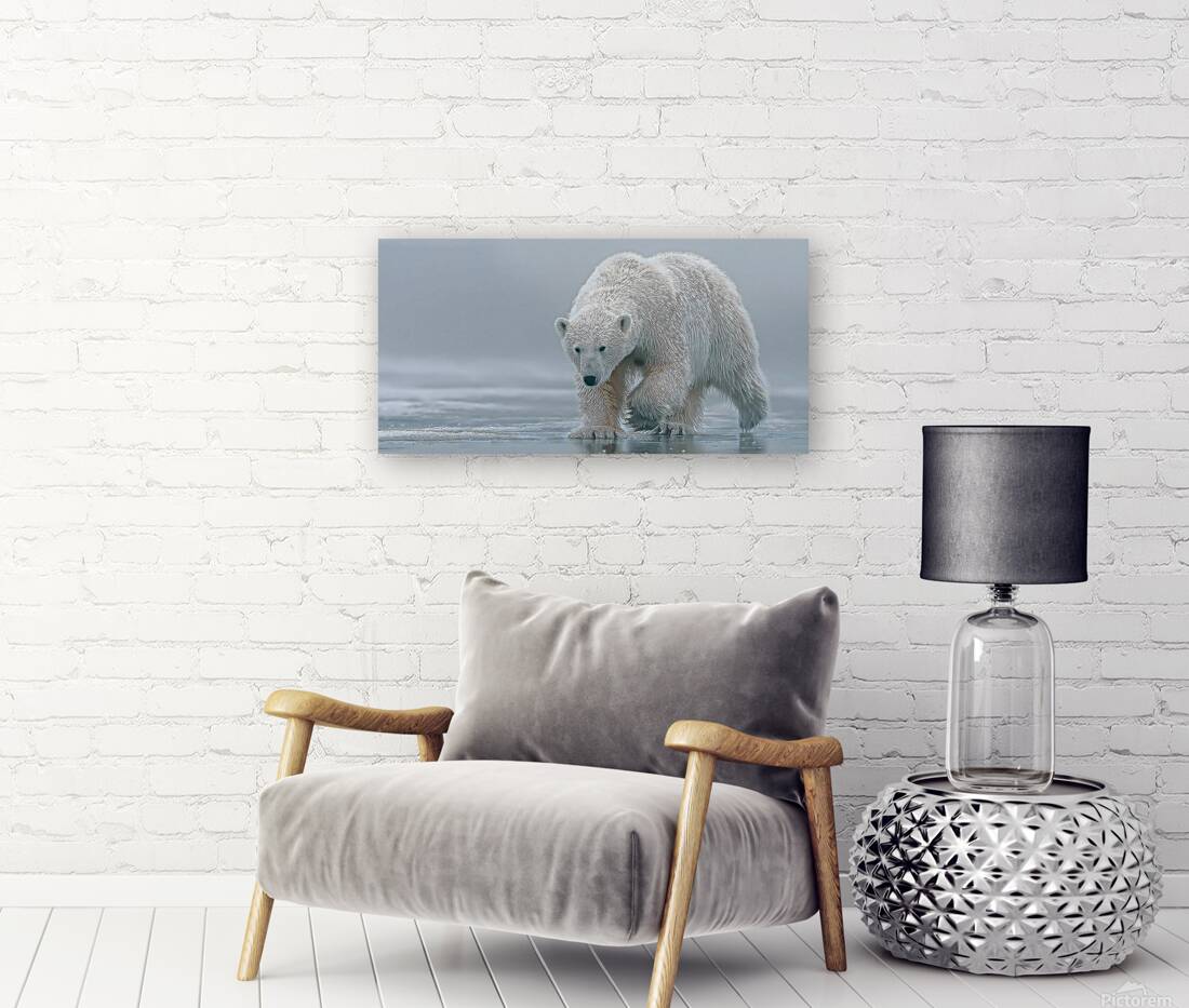 Ghost of the Tundra – Arctic Wildlife Art Print Reproduction