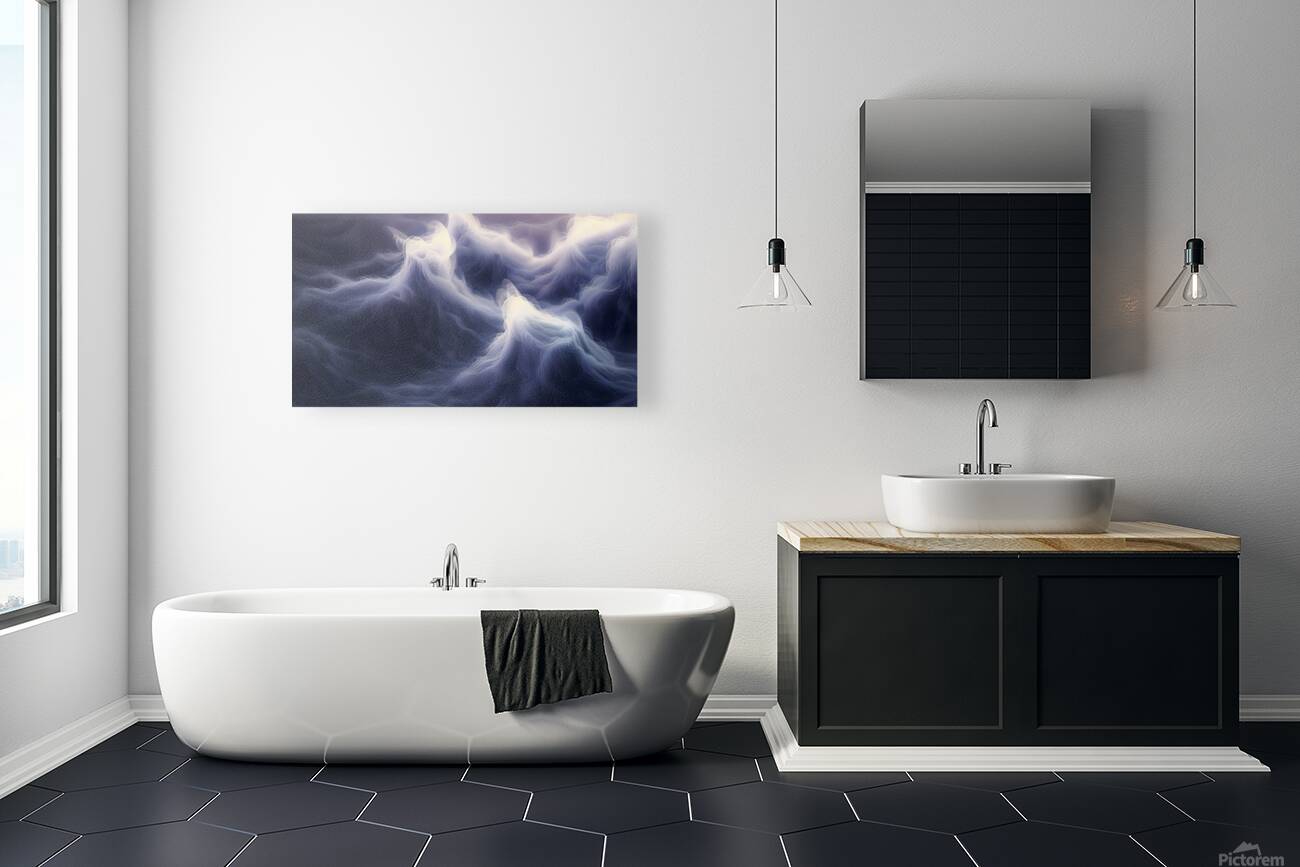 Phantom Tides – Abstract Seascape Art Print Reproduction