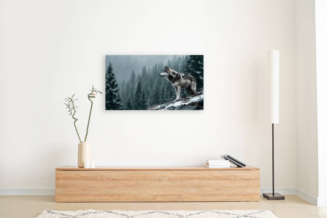 Forest Sentinel – Wildlife Landscape Art Print Reproduction