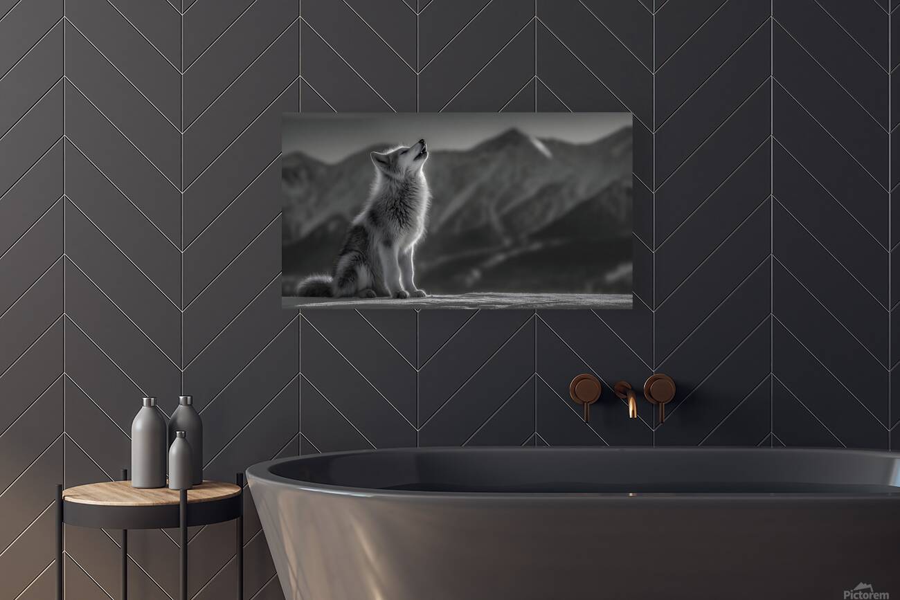 Running Companion – Wildlife Motion Art Print Reproduction