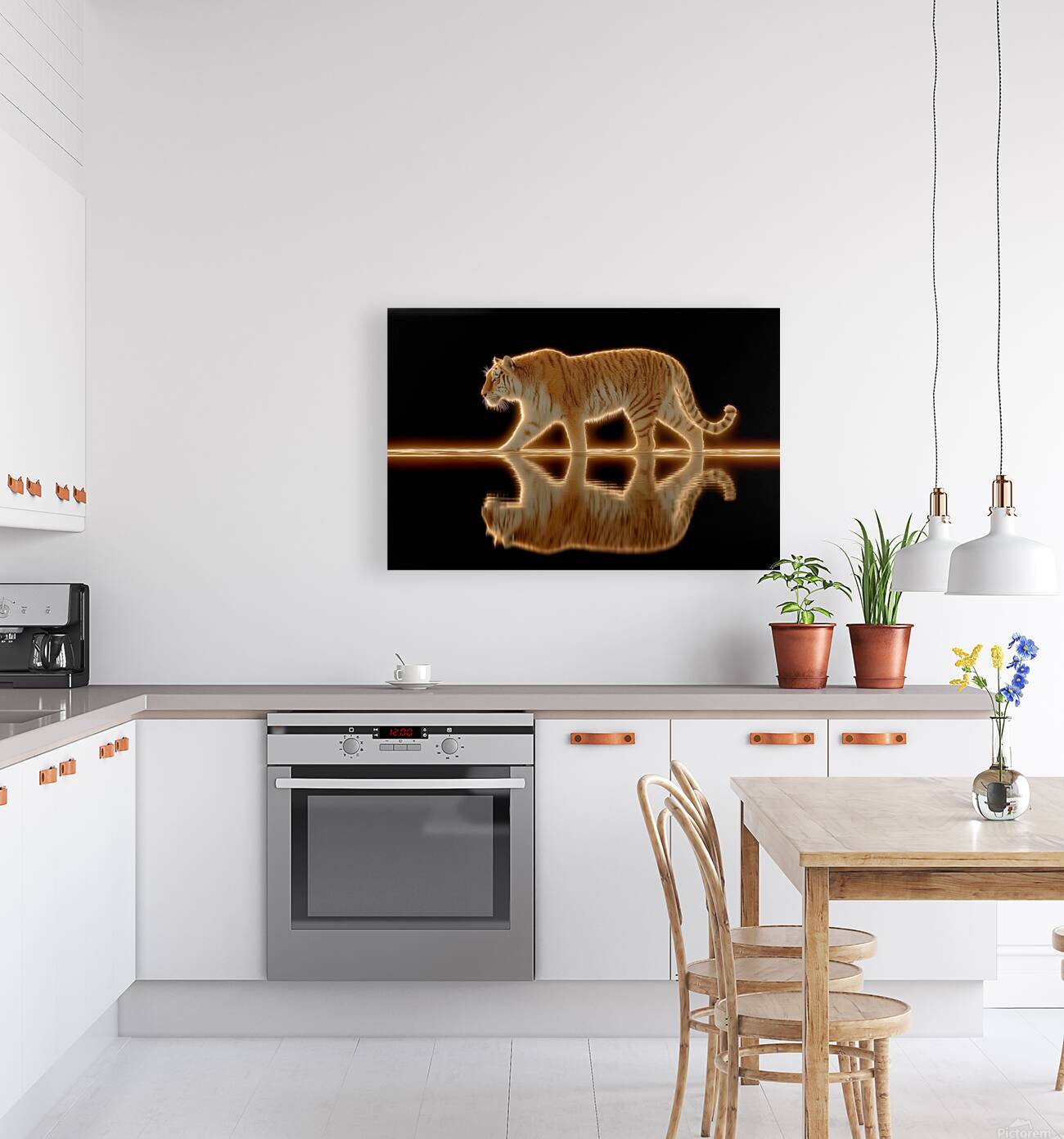 Golden Monarch – Tiger Reflection Print Reproduction