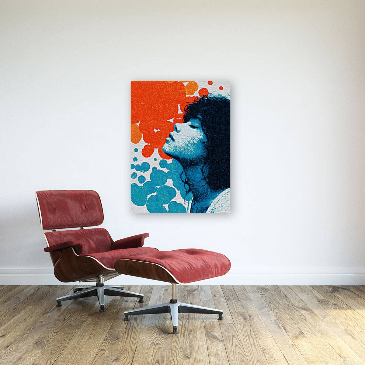 The Breath of Dreams – Vintage Abstract Portrait Art Print Reproduction