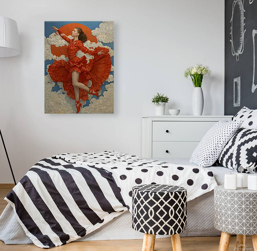 Dancing with the Sky – Vintage Dance Poster Art Print Reproduction