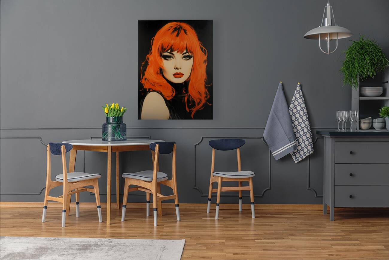 Fatal Flame – Vintage Fashion Art Print Reproduction