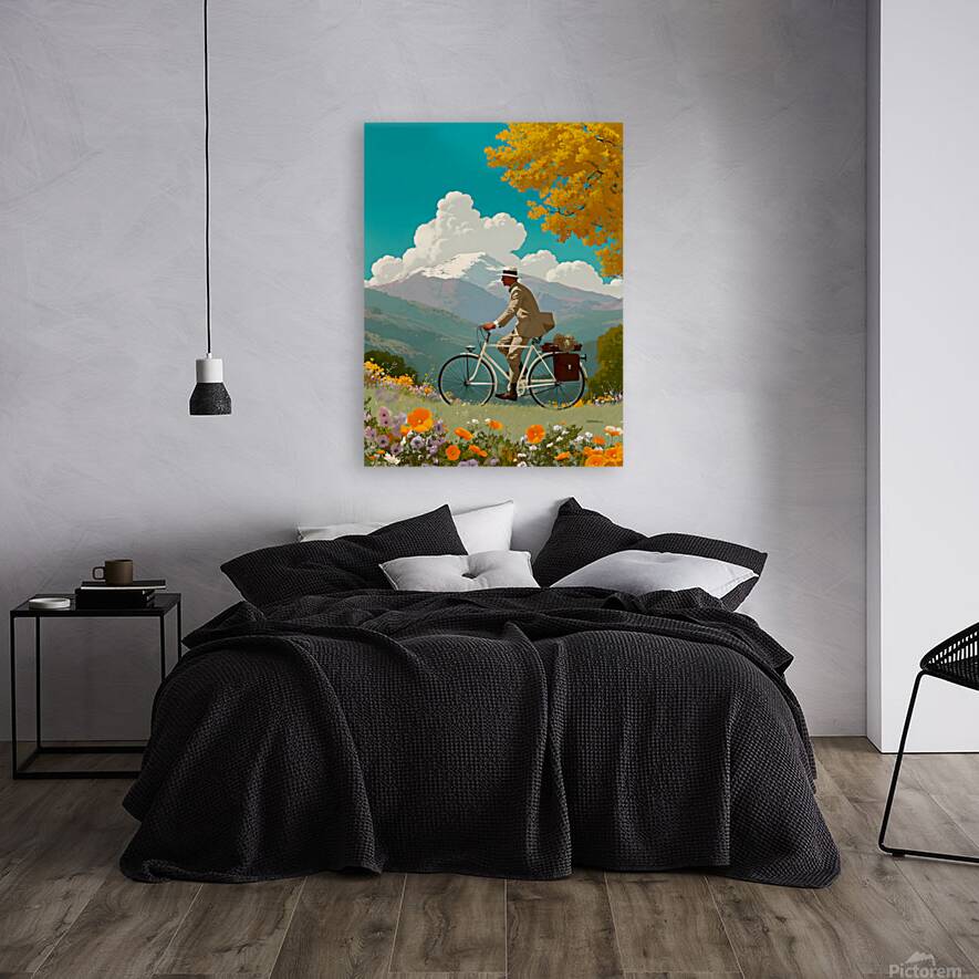 The Elegant Cyclist – Vintage Cycling Poster Art Print Reproduction