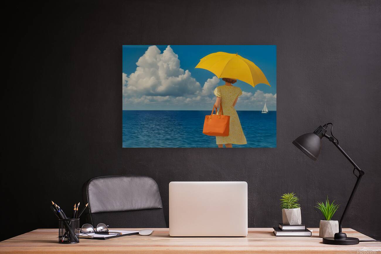 Shade of Summer – Vintage Beach Poster Art Print Reproduction