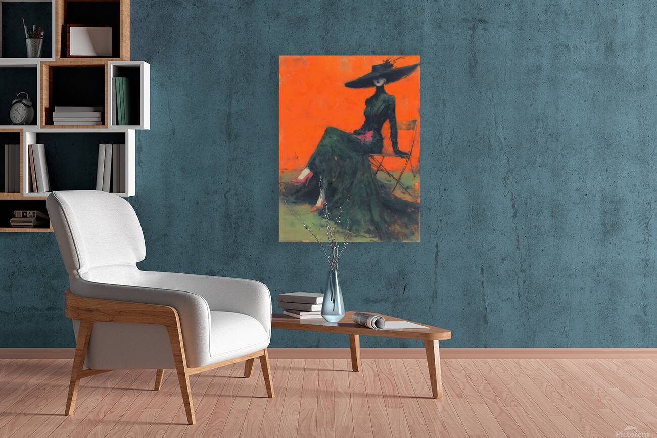 The Silence of Fashion – Vintage Editorial Portrait Art Print Reproduction