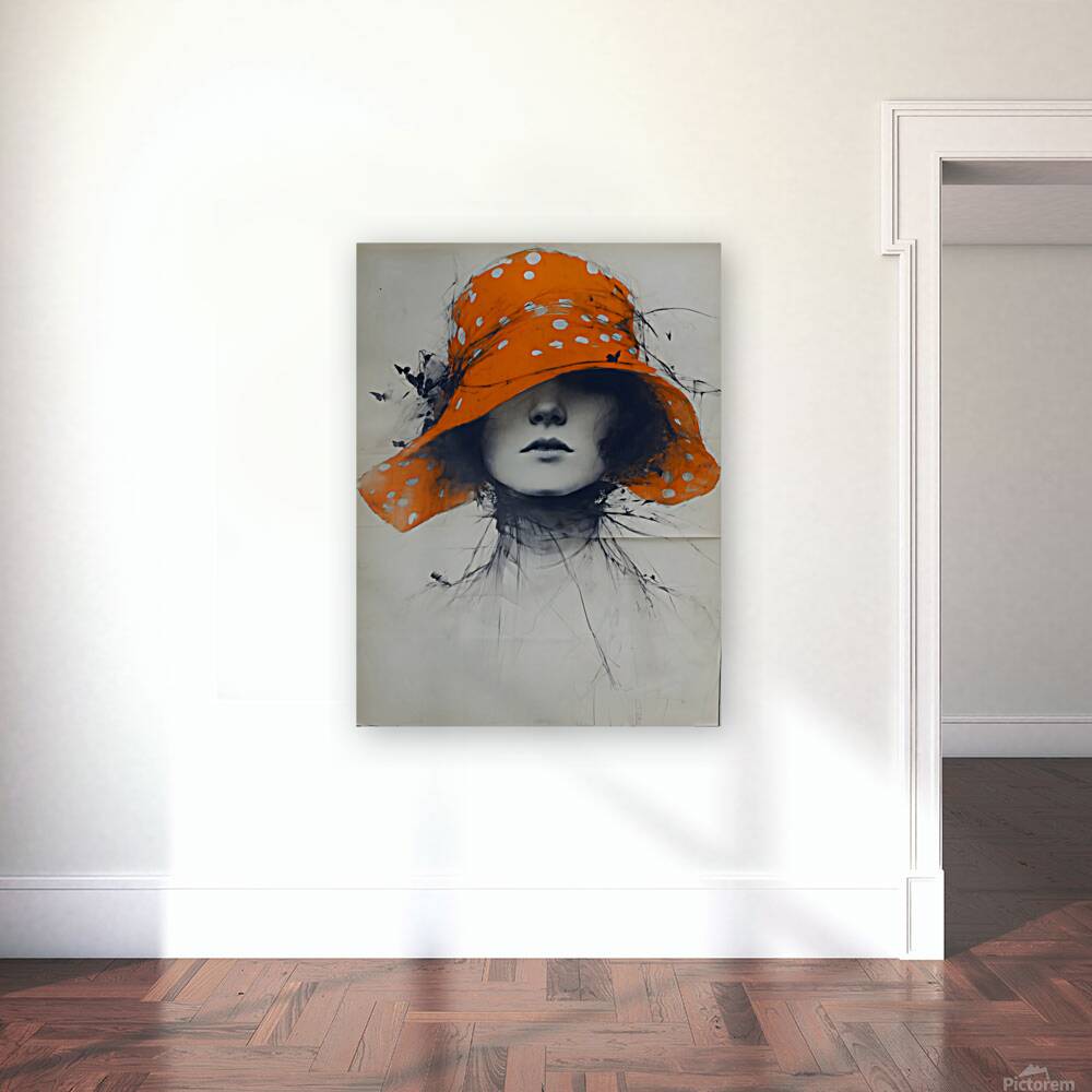The Lady of the Hat – Vintage Fashion Art Print Reproduction
