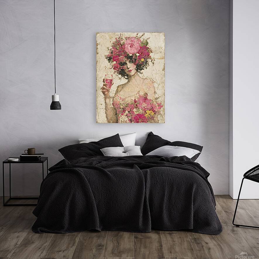 La Dame en Fleurs – The Lady in Bloom Vintage Poster Art Print Reproduction